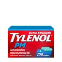 Tylenol PM Ekstra styrke Natttid Smerte Reliever & Sleep Aid Caplets, 500 mg Acetaminophen og 25 mg Diphenhydramine HCl, Relief for nattesmerter og smerter, ikke-habit forming, 100 ct