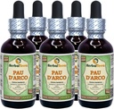 PAU d'arco (Tabebuia Impetiginosa) Glyceritt, tørket Bark alkoholfri væskeekstrakt (merkenavn: HerbalTerra, stolt laget i USA) 5x2 fl.oz (5x60 ml)