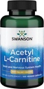 Acetyl L-karnitin 500 mg 100 Caps by Swanson Premium