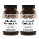 Dr. Schulze's Intestinal Formula # 1 - Bowel Movement Supplement for Colon Helse Støtte - Bloating & Acceleration Aid - Intestinal Cleanse - All-Naturlig - Plantebasert - Vegan - 90 Count (2 Pack)