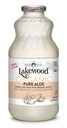 Lakewood organisk ren aloe indre blad, fersk presset, 32 fl Oz, pakke med 6