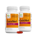 Terry Naturally CuraMed + klinisk OPC - Curcumin Supplement med fransk kornfrøekstrakt - hjerne, prostata og lever helse støtte - Supplement med Ar-Turmerone - 60 Softgels (2 pakke)