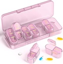 Pilleorganisator, Am & Pm Pill Organizer 7 dager, ukentlig pille saken 2 ganger om dagen, pille boks 7 dag, medisinorganisator for reise, vitaminer, fiskeoljer, kosttilskudd