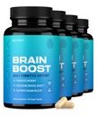 Nootrix Hjerne Boost Nootropic Supplement | Støtter hukommelse, mental fokus, kognitiv helse og energi | Koffein-fri, fremmer sunn humør og hjernefunksjon w/Gingko Biloba & DMAE | 240 kapsler