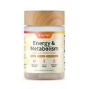 Snap Supplements Energi & Metabolisme Herbal Kompleks for tretthet, Stress Relief, Energi Booster & Bedre Mood, Energipiller for kvinner og menn, 60 Kapsler (30 Serveringer, 1 måneds forsyning)