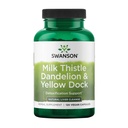 Swanson Melk Thistle, Dandelion & Gul Dock - Herbal Liver Support Supplement - Naturlig kosttilskudd som hjelper å opprettholde generell helse og velvære - (120 kapsler) (1 Pack)