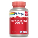 SOLARAY Red Yeast Rice Plus CoQ-10 & No-Flush Niacin Vitamin B-3, Sunn hjerte og kardiovaskulær støtte, ikke-irradisert og citrinfri, 60 dagers pengene tilbake garanti, 100 serveringer, 100 Vegkaps