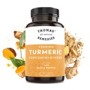 Thomas ' alle naturlige Remedies Turmeric Curcumin og Ginger med svart pepper, organisk gurkemeie felles støtte Supplement- 95% Curcumin - Ingen fyllstoffer, Vegan - 120ct
