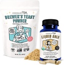 Legendairy Melk flytende gull + Brewer's Yeast, Bryst amming kosttilskudd for Melke Supply Aukning - Lacation Support for brystmelkproduksjon - Fenugreek-fri, ikke-GMO,