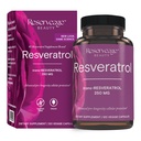 Reservasjonsskjønnhet, Resveratrol 250 mg, Antioksidant Supplement for hjerte- og cellehelse, støtter sunn aldring og immunsystem, Paleo, keto, 120 kapsler