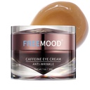 FREEMOOD Øyekrem for mørke sirkler,Anti-aldring under øyet krem med koffein,Hyaluronsyre for å bekjempe fine linjer,Hydrerende øye omsorg serum, 1 fl.oz