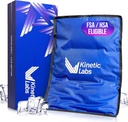 Kinetiske Labs Reusable Ice Pack for skader - Stor ispakke for rygg smertelindring (11x14.5) - Stor isgelpakke for rygg, kne, skulder, Hip