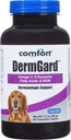 Kala Helse Comfort DermGard hud og Coat Supplement for hunder, 60 greve, støtter sunn hud, skinnende og reduserer overdreven shedding, inneholder MSM, fiskeolje og omega 3, 6 og 9 essensielle fettsyrer