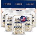 Moerie hårvekst Supplement for kvinner og menn - Håret hud og negler vitaminer med biotin, Q10 & Mineraler - For tykkere, Fullere hår og hår tap behandling - Avansert beadlet leveringssystem - 360 piller