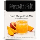 PROTIFIT - høy protein frukt flavorert pulver drikk blanding, 15g protein, lav kalori, sukkerfri, ideell protein kompatibel, 7 serveringer per boks (Peach Mango)