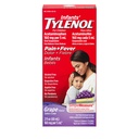 Infanters tylenol flytende smertelindring og feber medisin, oral suspensjon, acetaminofen for sårt throat, hodepine & tannveier, smertefri & feberreduser for barn; Grape Flavor, 2 fl oz.; Pakke med 1