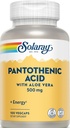 Solaray Pantotensyre 500mg -100 Caps