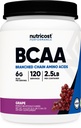 Nutricost BCAA pulver (Grape, 120 Serveringer) - Glutenfri, Ikke-GMO, Vegetarisk, Optimal 2:1:1