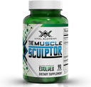Vital Alchemy Muskelskulpturen– Muskelbygger med vitamin B3, B6, Fosfatidyserin, Epicatechin & Cayenne – støtter muskelvekst, fokus, energi og proteinsyntese, laget i USA – 90 kapsler