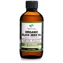 Økologisk svart frøolje - USDA Certified Cold Pressed Glassflaske Over 1,5% Thymoquinon 3X styrke tyrkisk svart cumin Nigella Sativa Ikke-GMO 100% ren svartfrøolje (4oz glassflaske)