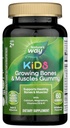 Naturens måte Kids voksende bein og muskler Gummies, støtter sunne bein og muskler*, kalsium, magnesium, vitaminer D3 & K1, Ages 2+, Wildberry Flavored, 60 Gummies (pakke May Vary)