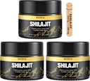 Shilajit ren Himalayan Organic Shilajit Resin, Gold Grade Shilajit Resin med 85+ Trace Minerals & Fulvic Acid, ren Shilajit Supplement for bedre helse, 50 gram (3 stk)
