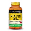 MASON NATURAL Niacin 500 mg Flush-Free, støtter hjerte helse, nervesystem og energiproduksjon, 60 kapsler