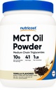 Nutricost Premium MCT Oljepulver (1 LB, Vanilla) - Best for Keto, Ketose og Ketogene Dietter - Null Net Kulhydrater, Ikke-GMO og Glutenfri, Mediumkjede Triglycerid