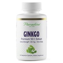 Paradise urter Ginkgo Biloba Ekstrakt, Super Potent, Ultra ren, Vegan, Ikke GMO, Glutenfri, 120 Vegetariske kapsler
