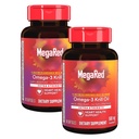 MegaRed ekstra styrke 500 mg Omega-3 krill olje Supplement med EPA / DHA, ingen fiskelig ettersmak støtter hjerte helse, 80 greve softgels (2 pakke)