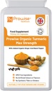 Organisk gurkemeie Curcumin 720mg - 120 kapsler | Økologisk gurkemeie og svart pepperkapsler høy styrke | Vegansk & vegetarisk gurkemeie kosttilskudd