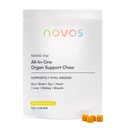 Novos Vital ernæringskosttilskudd Chews for organ lever, hjerne, øyne, hjerte, Gut støtte - Nattokinase, Lutein, Inulin, Rutin, Tropical Flavor (120 Count)