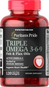 Puritans Pride Triple Omega 3-6-9 Fish & Flax oljer