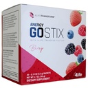 4Life Energi Go Stix, Sunn Energy Drink Mix, Koffein fra Guarana, Maca, Yerba Mate og Grønn Te Leaf Extract, Berry Flavor - 30 Pakker