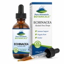 Pure Mountain Botanicals flytende Echinacea Drops – Kosher Tinktur alkohol gratis ekstrakt - 500mg organisk Echinacea -1oz flaske