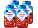 VitaFusion, Fiber Well Gummies, Fiber Supplement, Assortert Flavors - 90 tannkjøtt, Pakke med 4