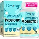 Menopause Supplements for kvinner, 120 milliarder CFU Probiotic, 13-i-1 urter Probiotika Complex, for Menopause Relief, Hormon Balance, Hot Flashes, Night Sweats, Mood Swings, Gut & Immunity - 60 Kapsel