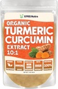 XPRS Nutra Organic Turmeric Curcumin Powder Extract 10:1 - Premium USDA Organic Curcumin pulver for immunisme - Veganvennlig ren curcumin for Gut helse (1 Ounce)