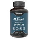 Naturalis Ultimate rTG Omega 3 Fish Oil 1800mg fra Wild New Zealand Tuna - Full Spectrum Omega3s EPA, DHA & DPA - Uten GMO, Glutenfri - 90 Softgels