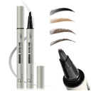 Mikroblading øyenbryn blyant, flytende magiske fler-Tip øyenbryn blyanter for kvinner, vanntett øyenbryn penn for naturlig brow, lang varig øyebryn dye med hår som slag brows makeup penn