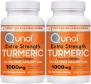 Qunol Turmeric Curcumin Capsules, 1000mg Extra Styrke Supplement, Patentert Hydro-løselig teknologi, Alternativ til Turmeric Curcumin med svart pepper, 240 Veggie Capsules