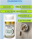 PREBIOTICS, Support Digestion & Gut helse, fôr god probiotiske bakterier, Boosts Gut immunfunksjon, Vegan & ikke-GMO Gut helse kompleks for menn, kvinner og barn, 60 kapsler