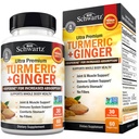 Turmeric Curcumin og Ginger Supplement - 95% Standardiserte Curcuminoids med BioPerine Black Pepper ekstrakt for ultra høy absorpsjon - Naturlig felles støtte Supplement - Glutenfri - 60 kapsler