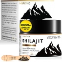 Shilajit Resin, Himalayan Shilajit Organic - 600mg Potens Gold Grade, Shilajit for menn og kvinner med 85+ Spor Mineraler og fulvicsyre, for utholdenhet, immunitet og styrke, 50 Servering (30g)