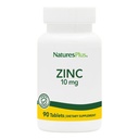 NaturesPlus Sink Tabletter - 10 mg, 90 vegetariske kosttilskudd - Immunsystem Supplement for cellevekst og reparasjon - fremmer sunn digestion, metabolisme og visjon - Glutenfri - 90 Serveringer