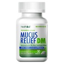 HealthA2Z® Mucus Relief DM | Dextromethorphan HBr 20 mg Guaifenesin 400 mg Ingen Benzene | Cough, Umiddelbar frigivelse, Ubelagt (50 antall)