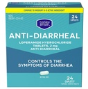 berkley jensen Anti-Diarreal Medisin - Loperamid Hydrochloride 2 mg diarrea Relief Caplets - Kontrollsymptomer på diarrea inkludert reisendes diarrea, lett å svelge Anti-Diarrea Pills, 24 Ct
