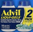 Advil Liquigels, 200 Miligrams, 240 greve 200 mg