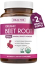 USDA Økologisk Beet Root Powder (120 Tabletter) 1350mg Beets Per Serving Med Svart Pepper For Ekstra Absorpsjon - Super Antioksidant og Nitrat Supplement for Atletisk ytelse og Stamina- Ingen kapsler