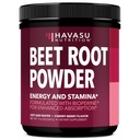 Organic Beet Root Powder med vitamin B12 & Coryceps - Nitric Oxid Supplement - Beetroot pulver for energi og post trening gjenoppretting - Bland med vann eller smoothies, Cherry Berry Flavor - 30 Services